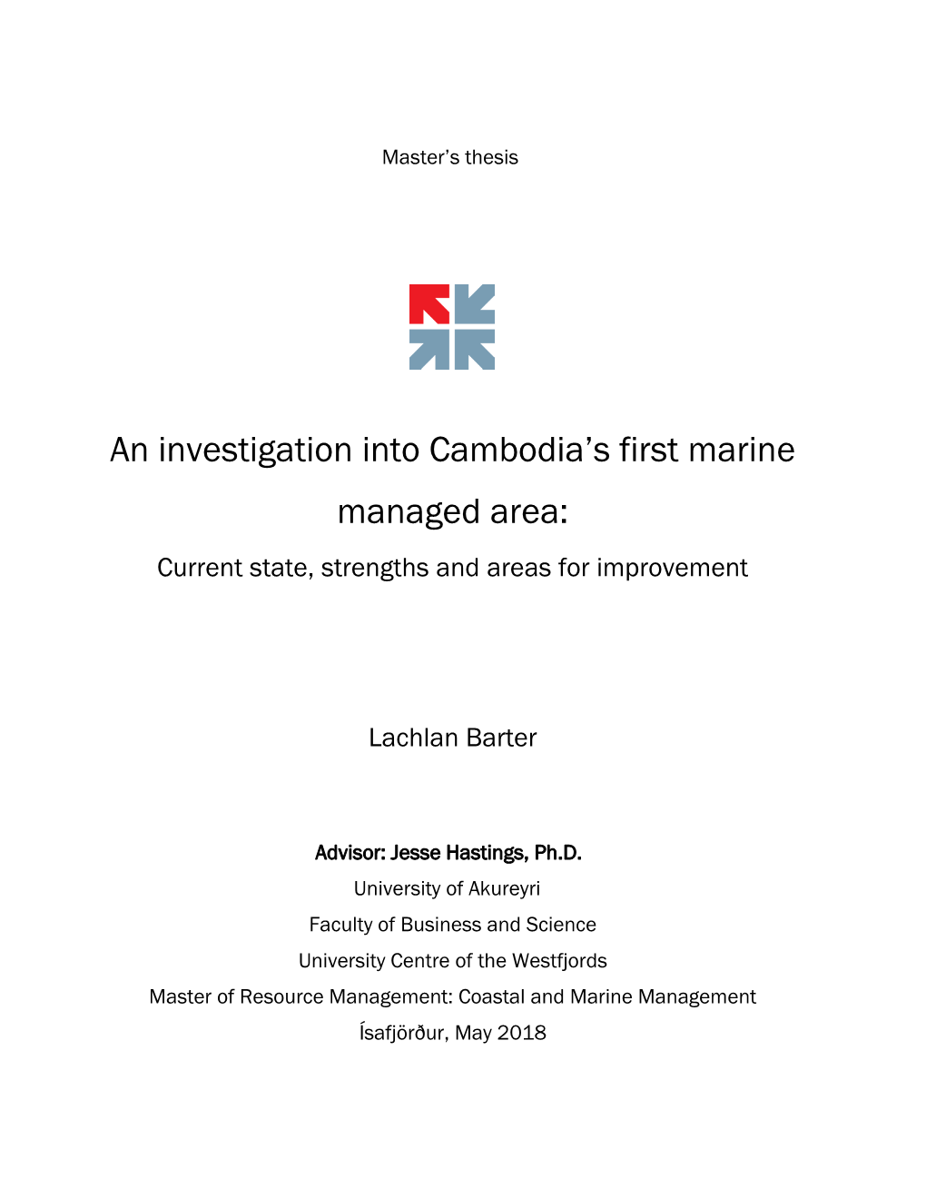 An Investigation Into Cambodia's First Marine Managed Area