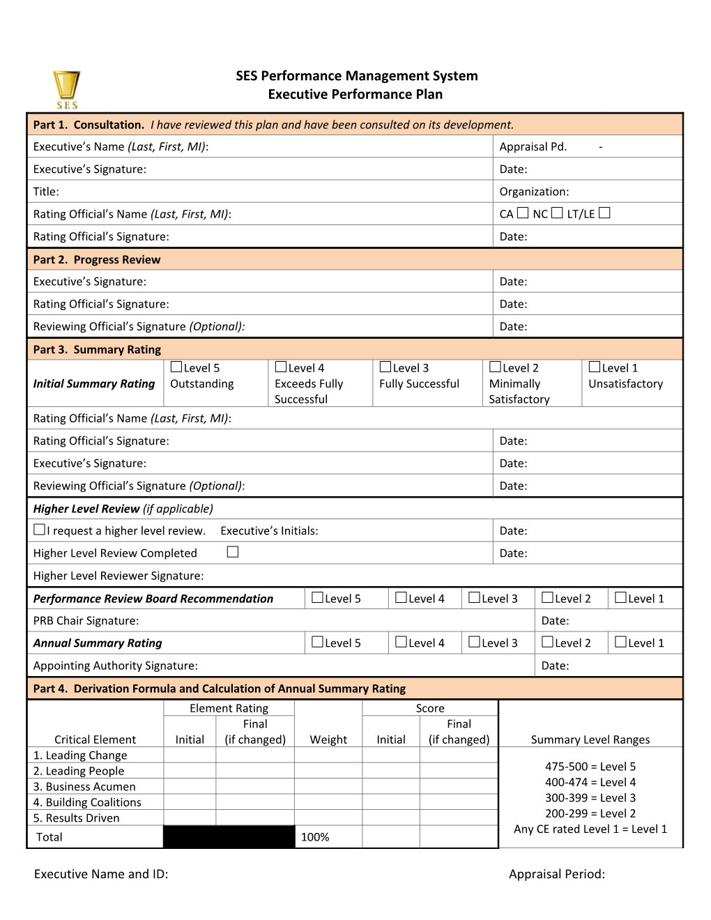 SES Performance Management System