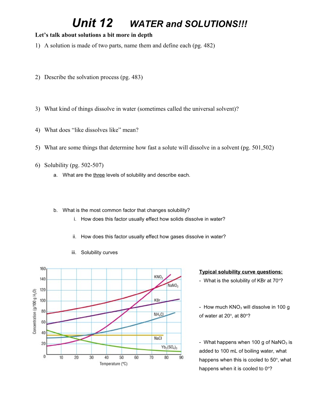 Let S Talk About Solutions a Bit More in Depth