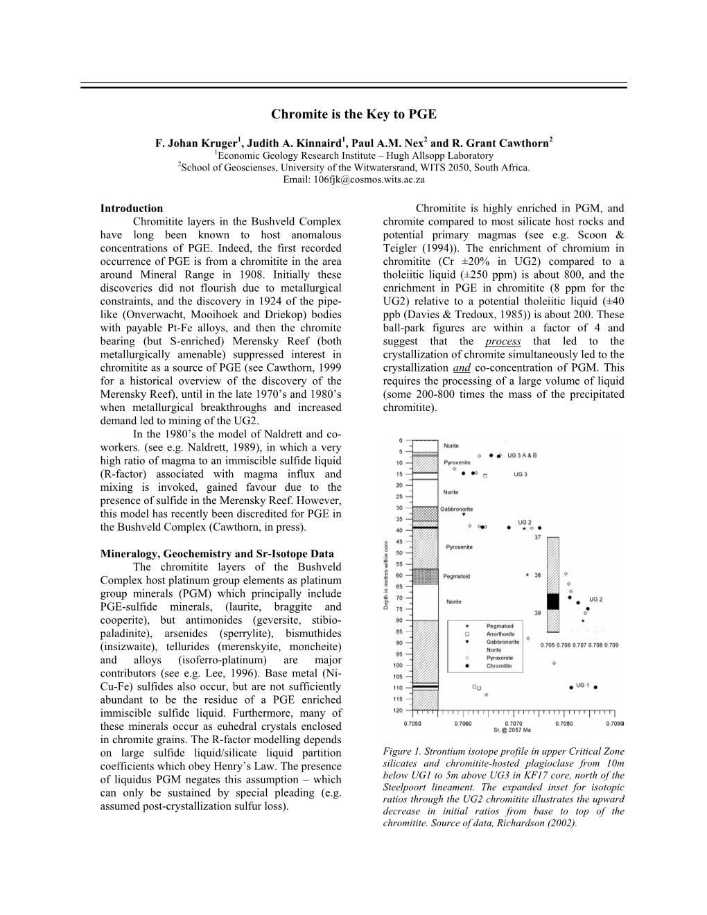 Chromite Is the Key to PGE