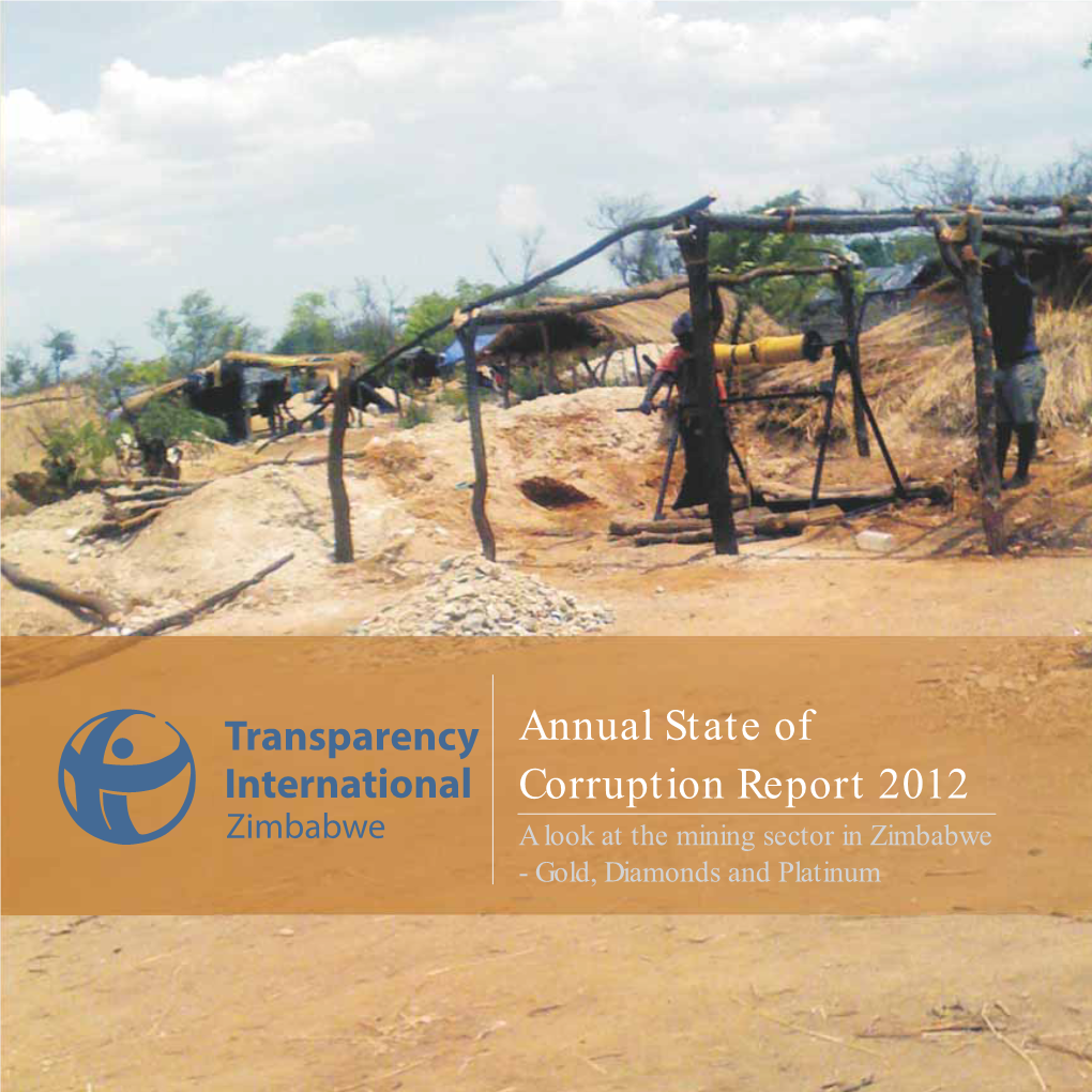 Annual State of Corruption Report 2012