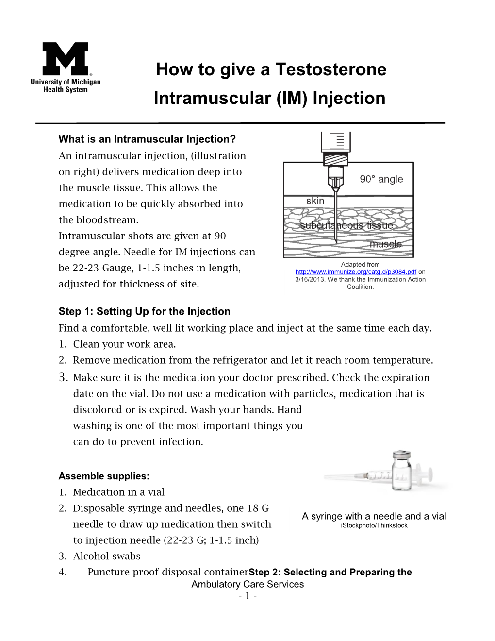 How to Give a Testosterone Intramuscular (IM) Injection