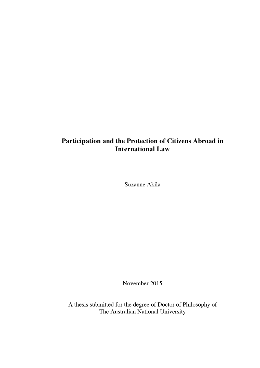 Participation and the Protection of Citizens Abroad 31102016