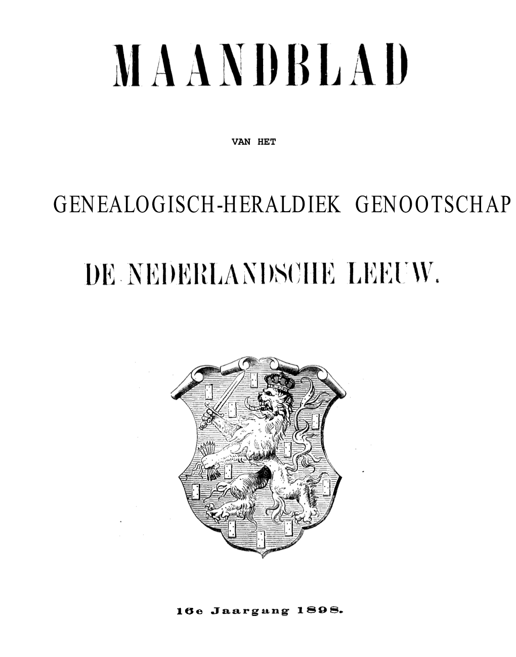 1898 Jaargang 16