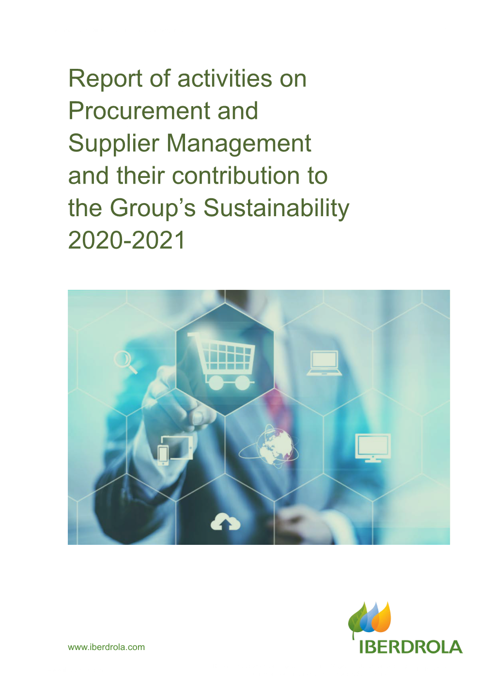 Report of Activities on Procurement and Supplier Management