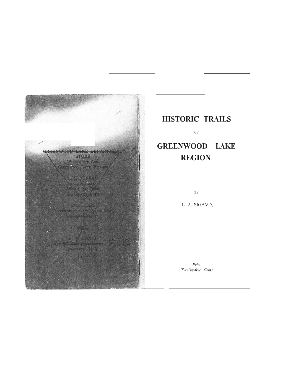 Historic Trails Greenwood Lake Region