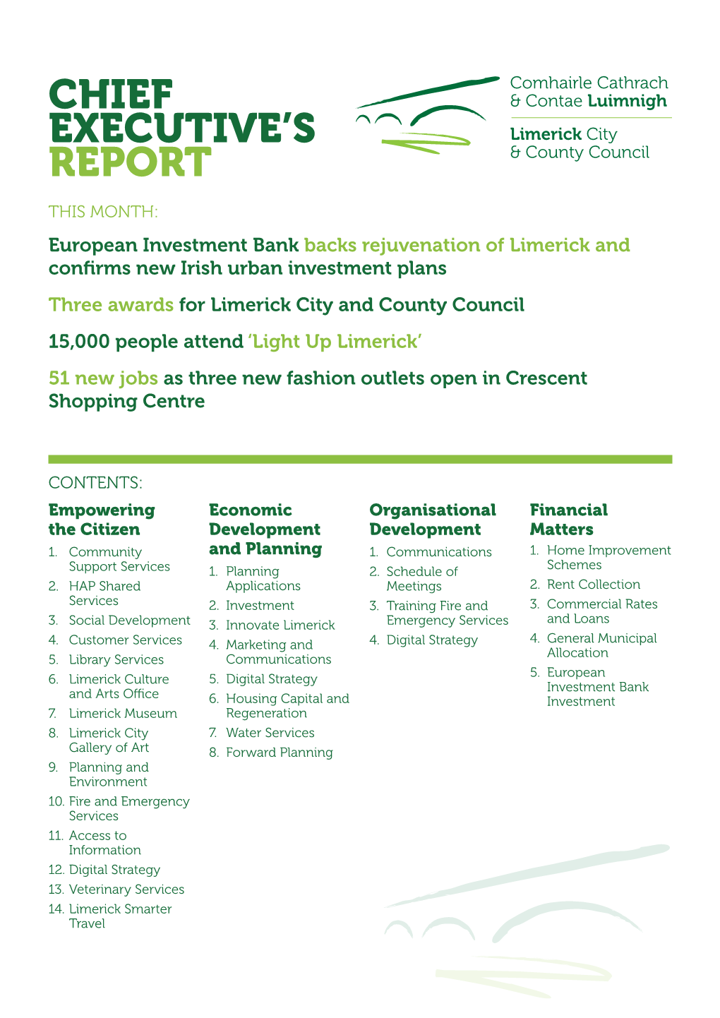 Chief Executive's Report