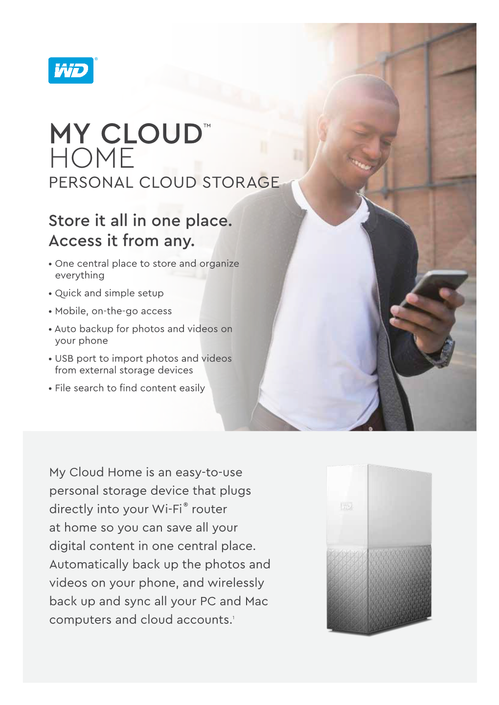 Download My Cloud Home Data Sheet