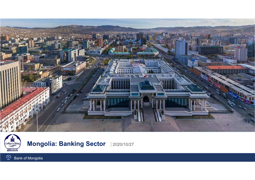 Mongolia: Banking Sector 2020/10/27