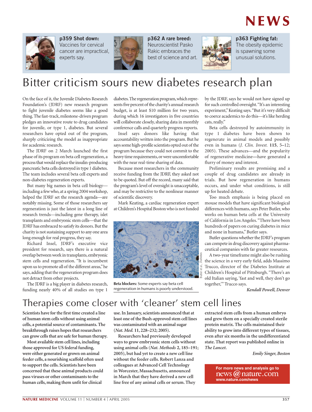 Bitter Criticism Sours New Diabetes Research Plan