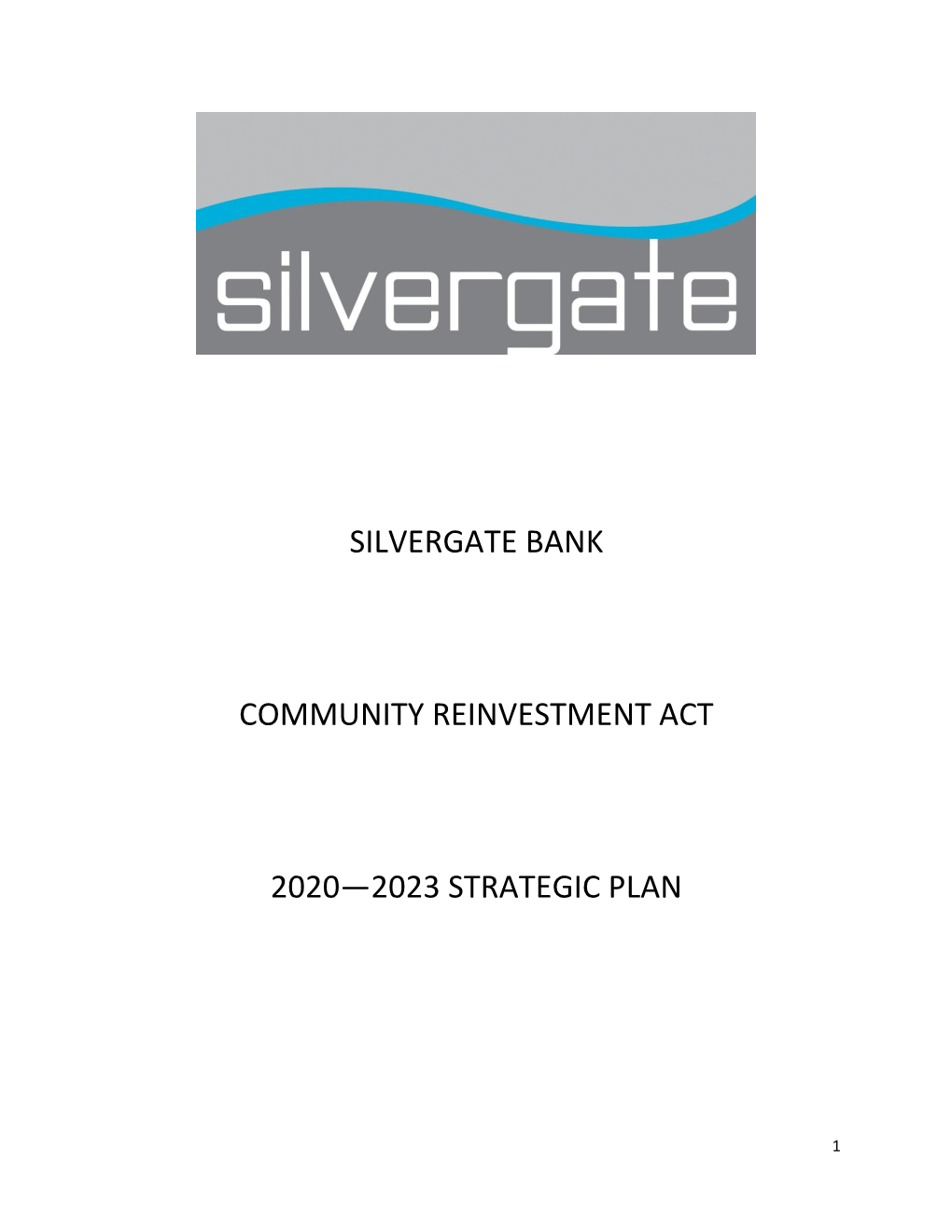 Silvergate Bank Community Reinvestment Act 2020—2023