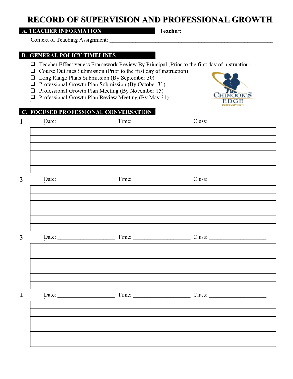 Monthly Visitation Template 1