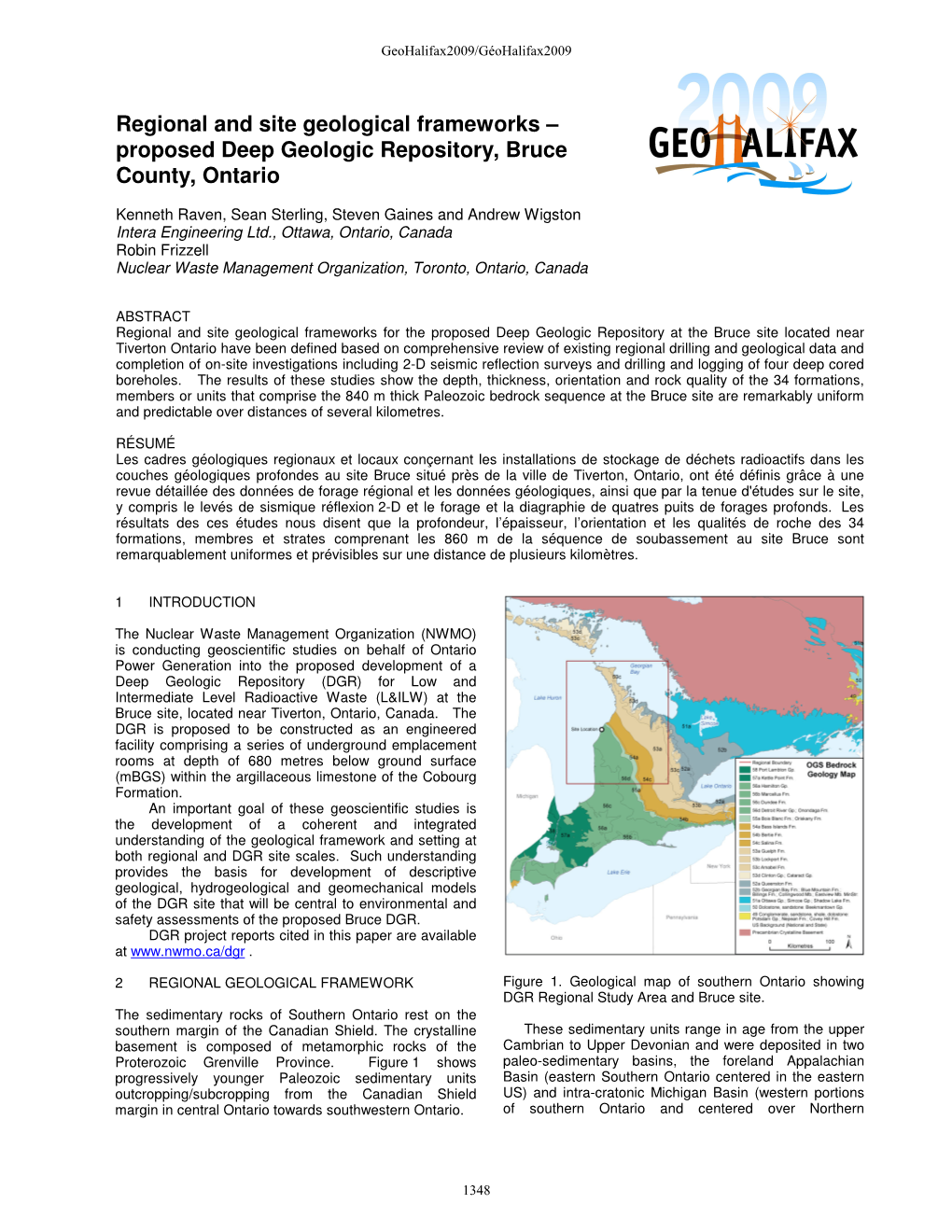 Proposed Deep Geologic Repository, Bruce County, Ontario