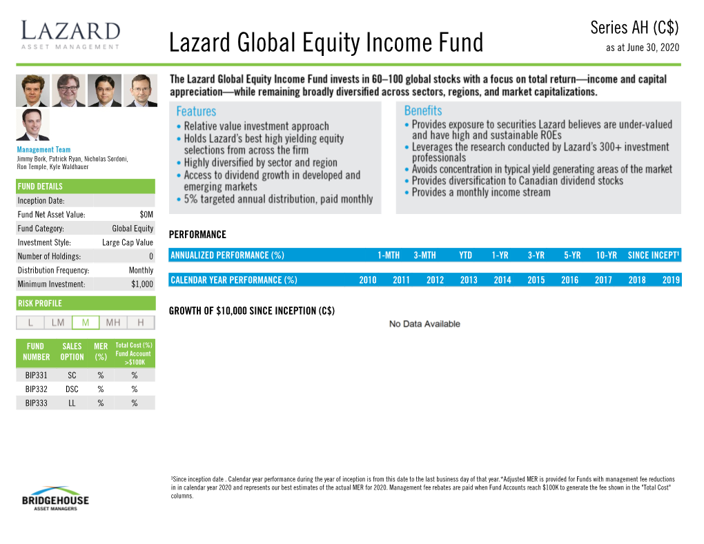 Monthly Profile Sheet