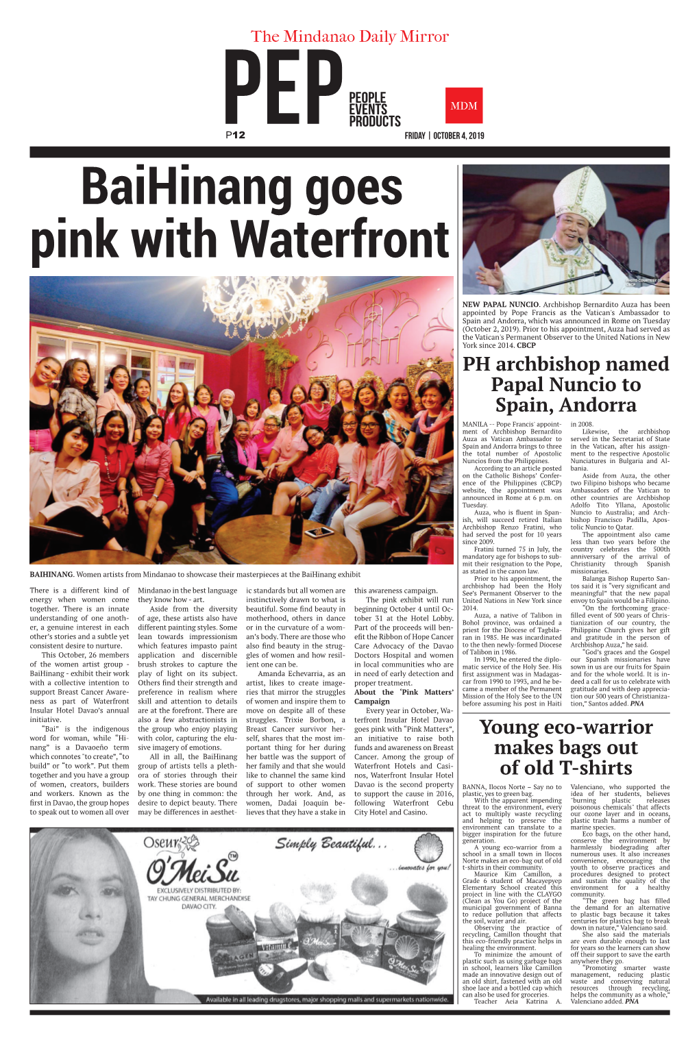 Baihinang Goes Pink with Waterfront