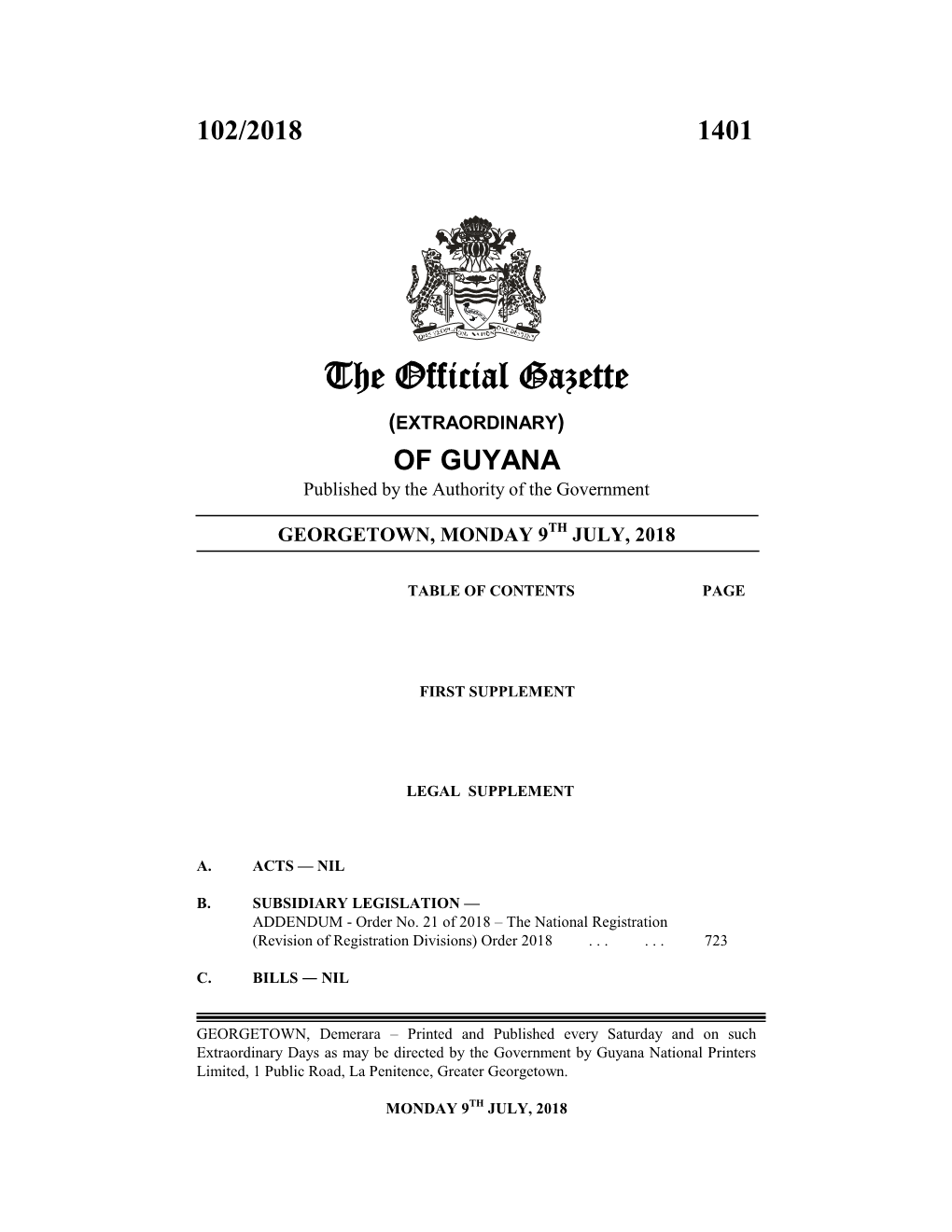 The Official Gazette