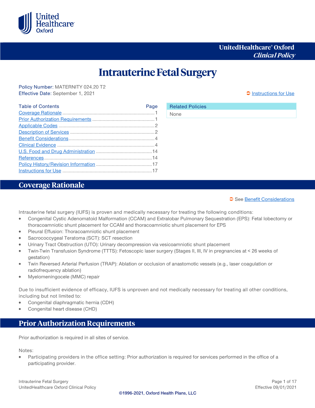 Intrauterine Fetal Surgery