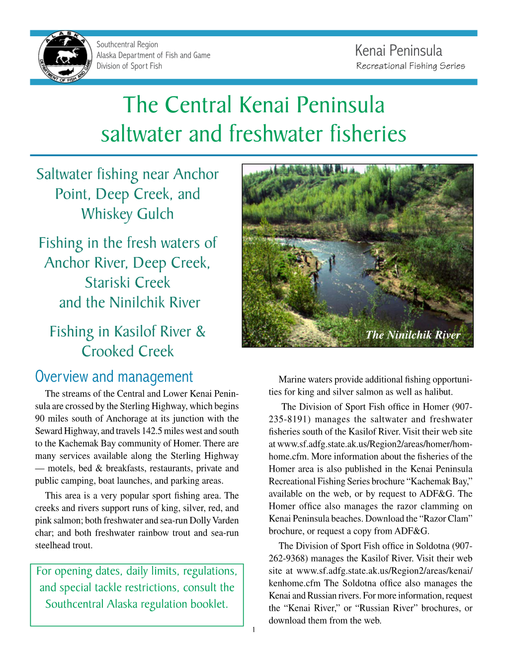 Recreational Fisheries of the Central Kenai Peninsula