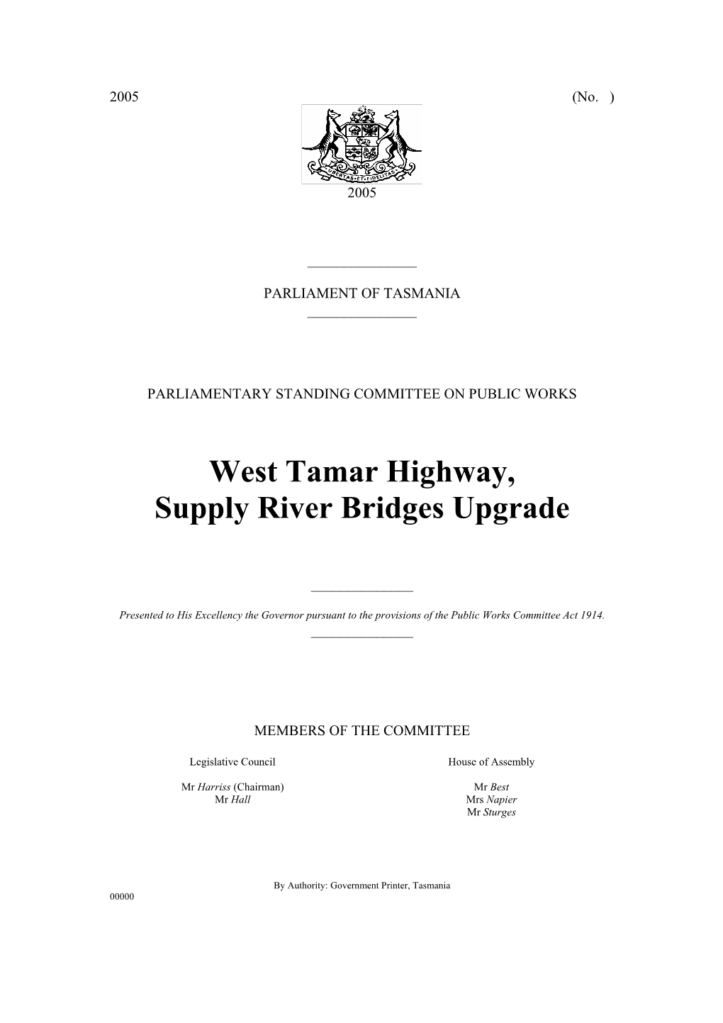 West Tamar Highway, Supply River Bridges Upgrade