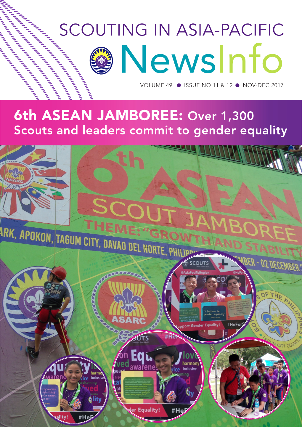 SCOUTING in ASIA-PACIFIC Newsinfo VOLUME 49 ISSUE NO.11 & 12 NOV-DEC 2017