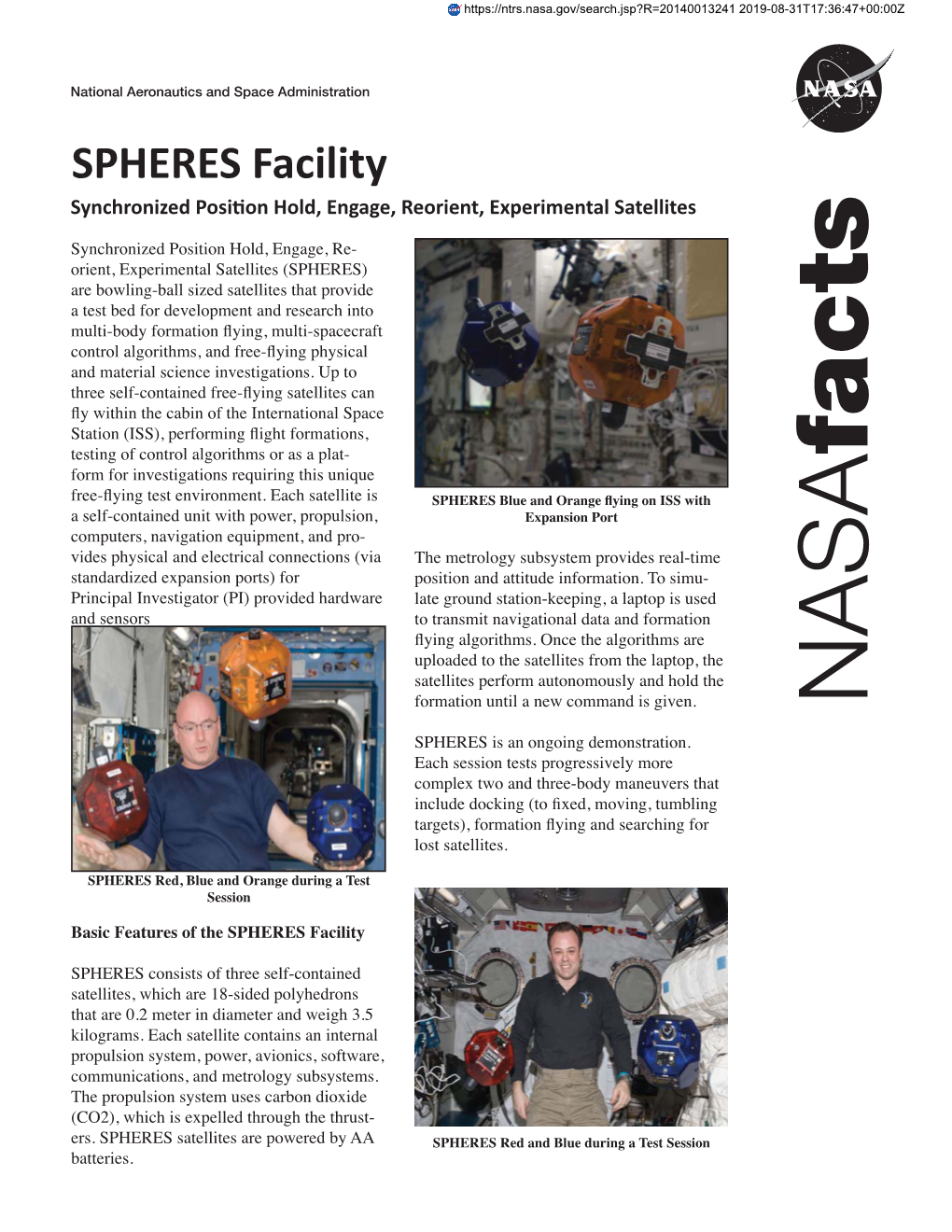 SPHERES Facility