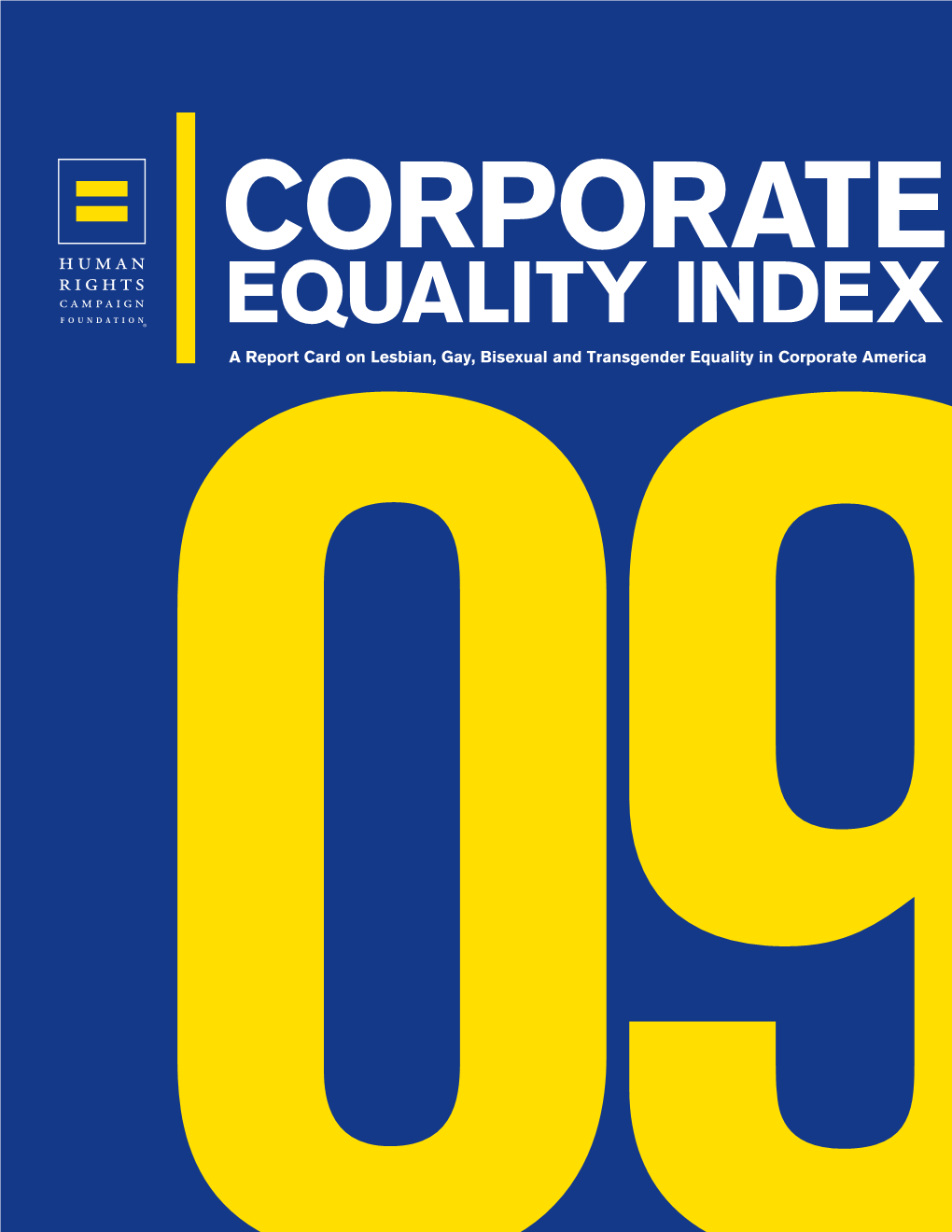 Human Rights Campaign Foundation: 2009 Corporate Equality Index