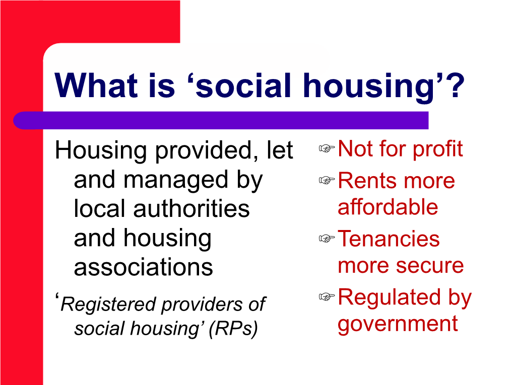 What Is 'Social Housing'?