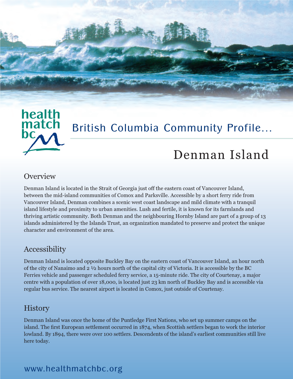 Denman Island Community Profile