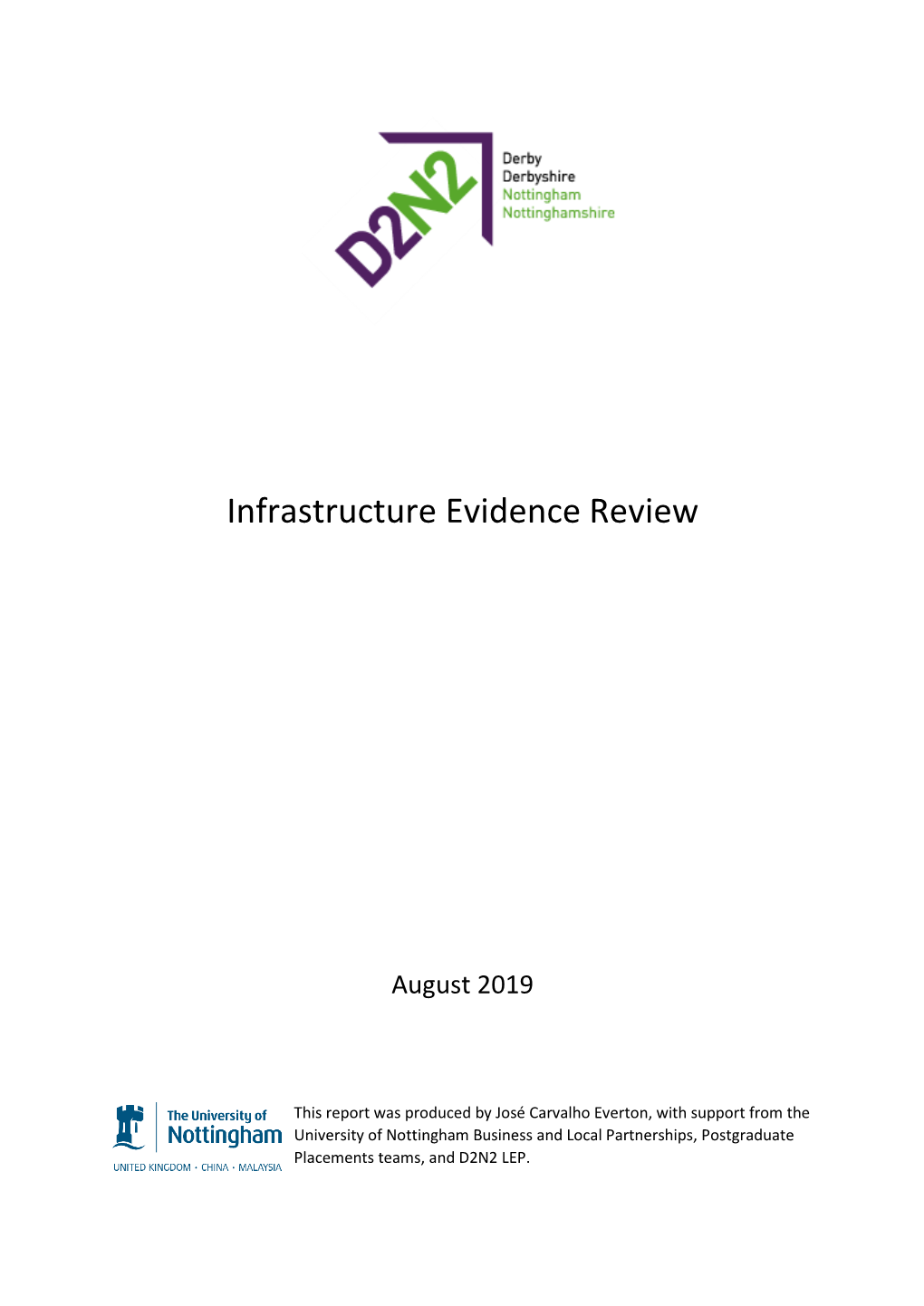 Infrastructure Evidence Review