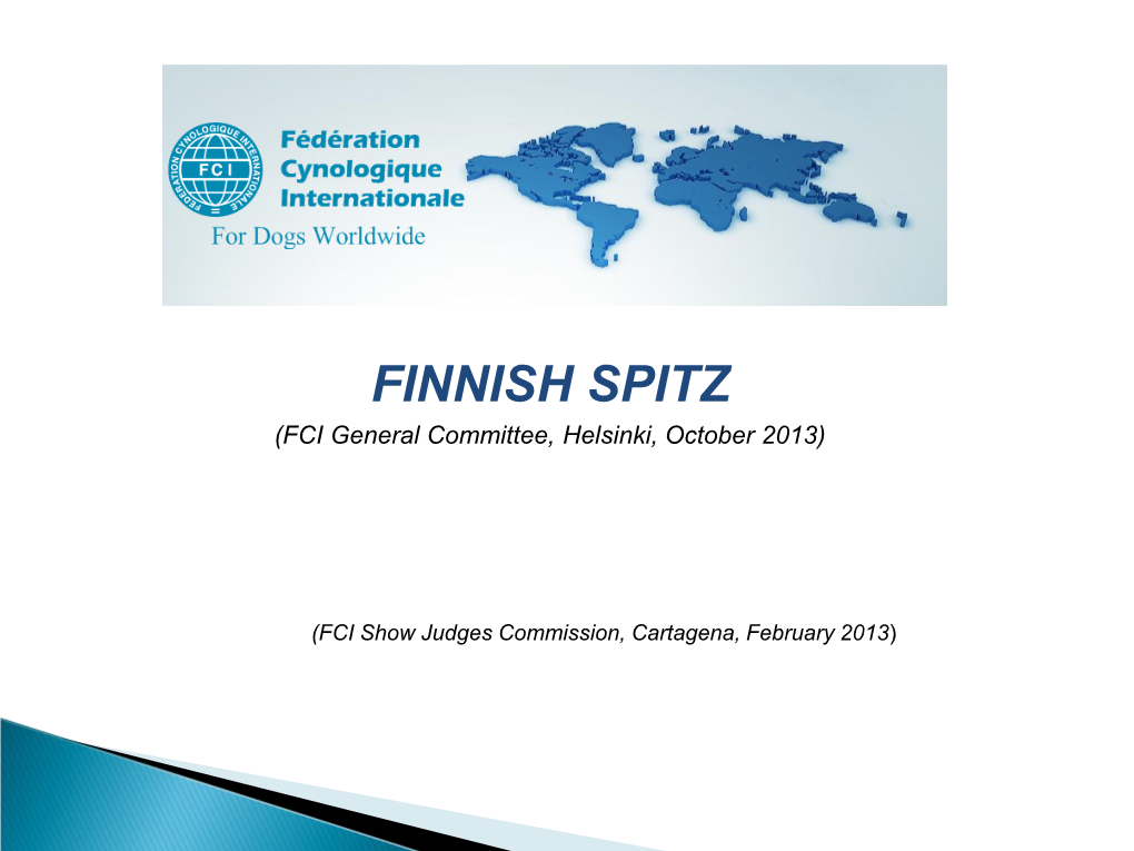 FINNISH SPITZ (FCI General Committee, Helsinki, October 2013)