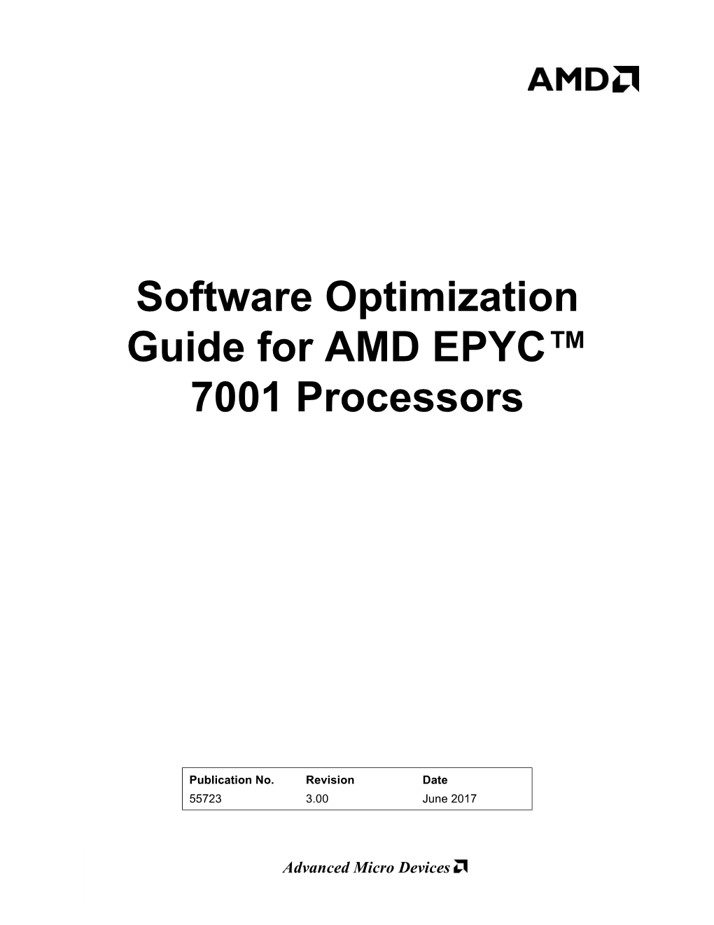 Software Optimization Guide for AMD Family 17H Processors