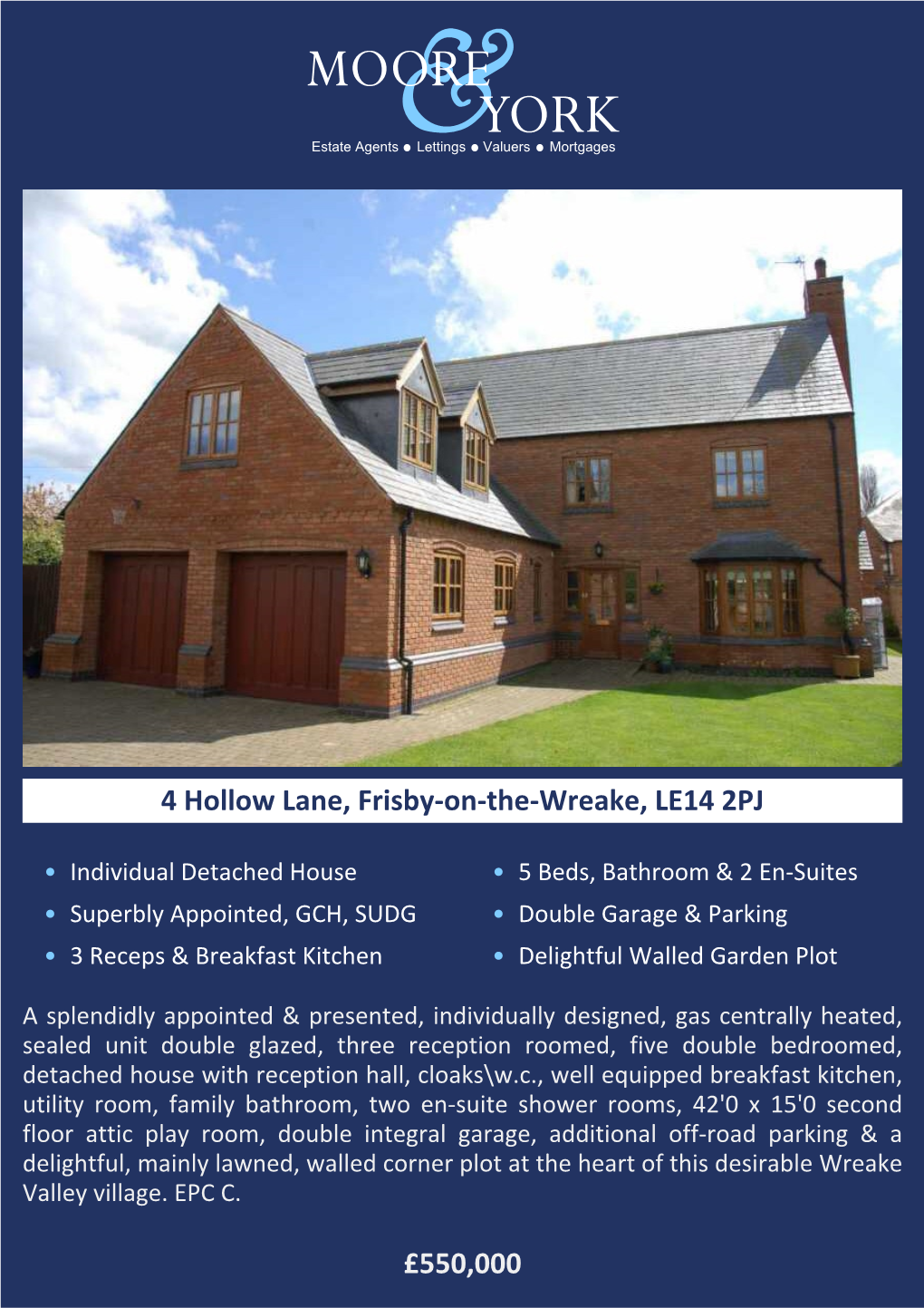 £550,000 4 Hollow Lane, Frisby-On-The-Wreake, LE14