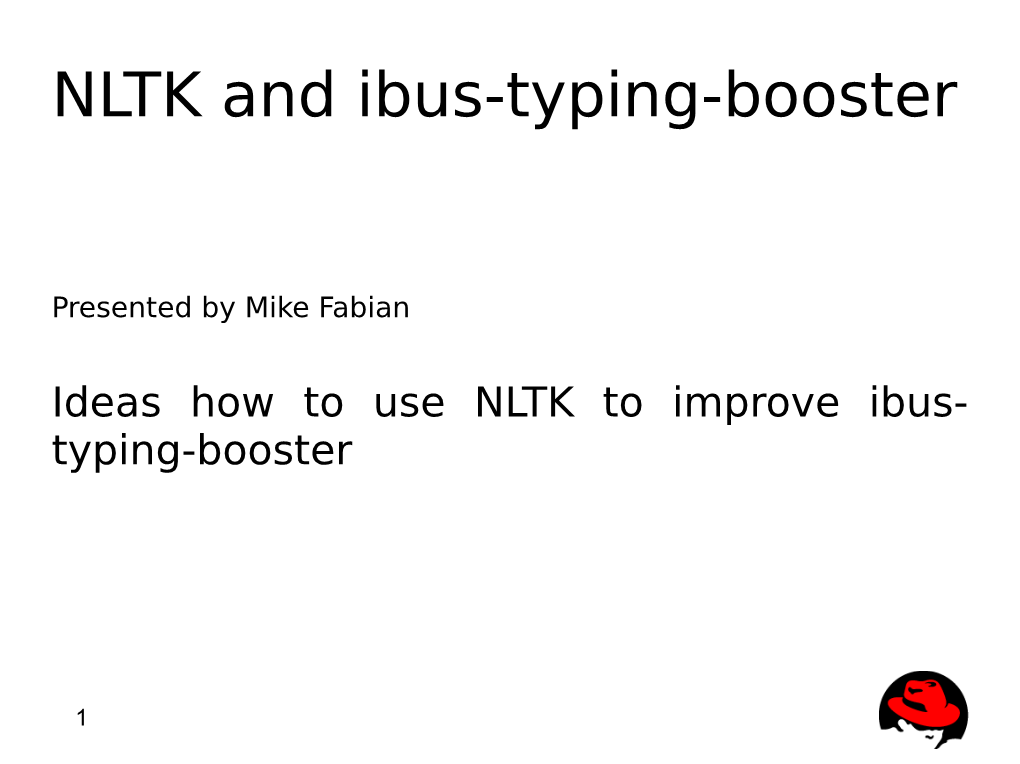 NLTK and Ibus-Typing-Booster