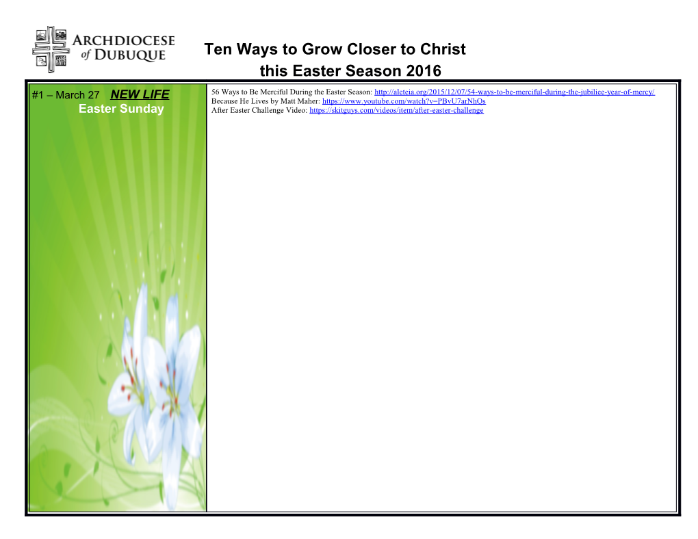 Ten Ways to Grow Closer to Christ