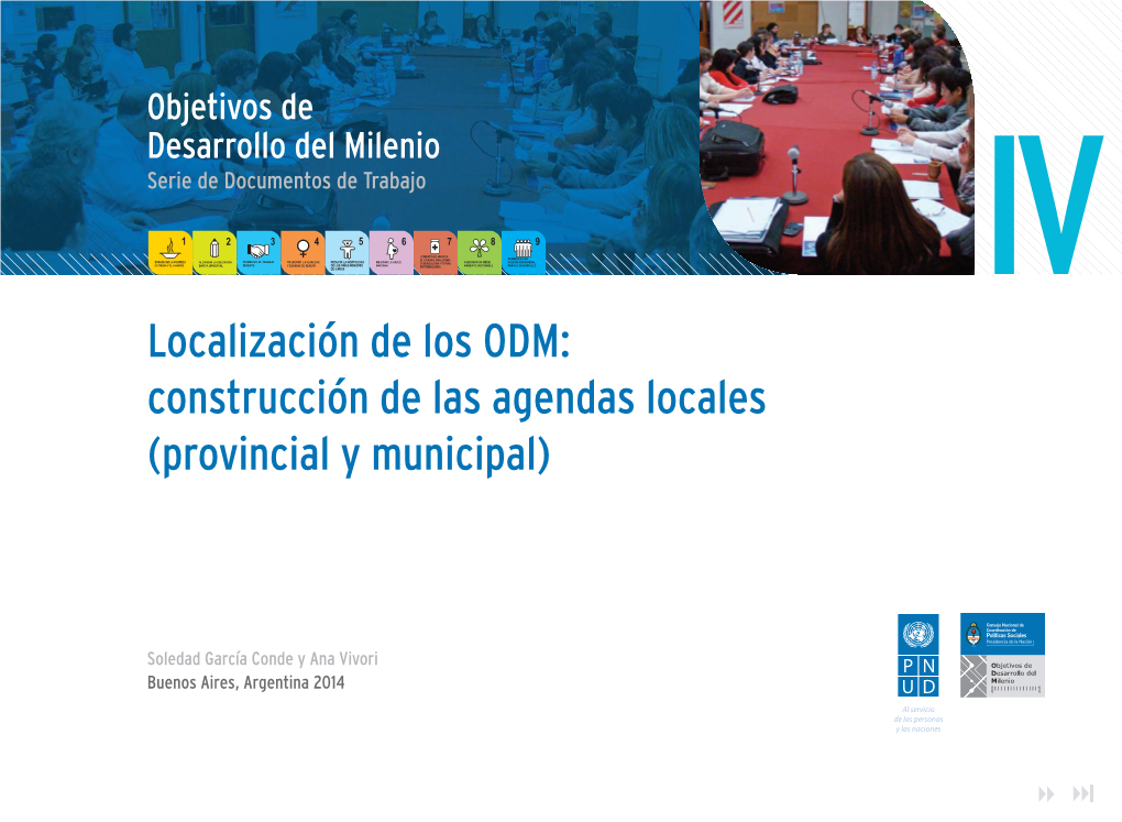 Localización De Los ODM: Construcción De Las Agendas Locales (Provincial Y Municipal)