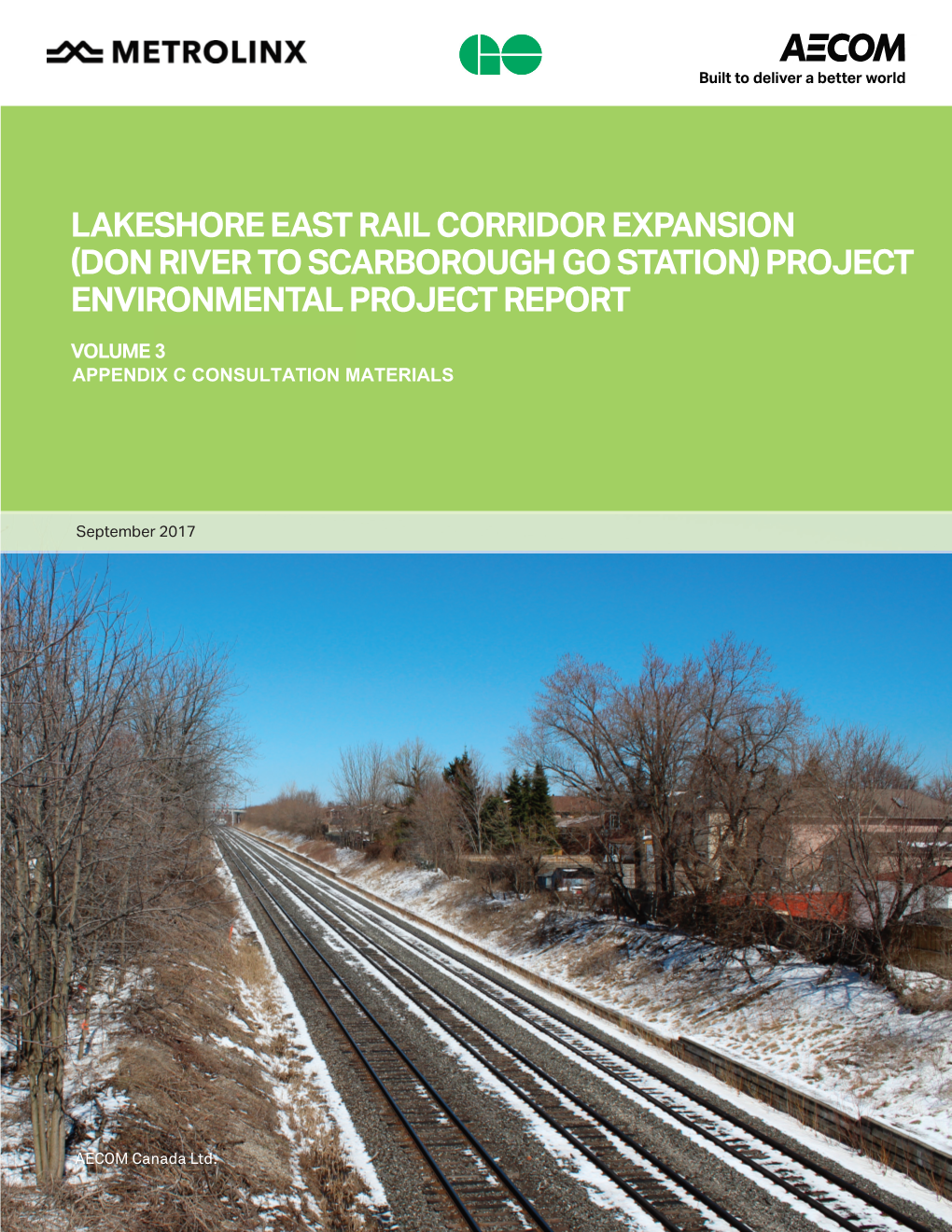 Lakeshore East Rail Corridor Expansion Don River To