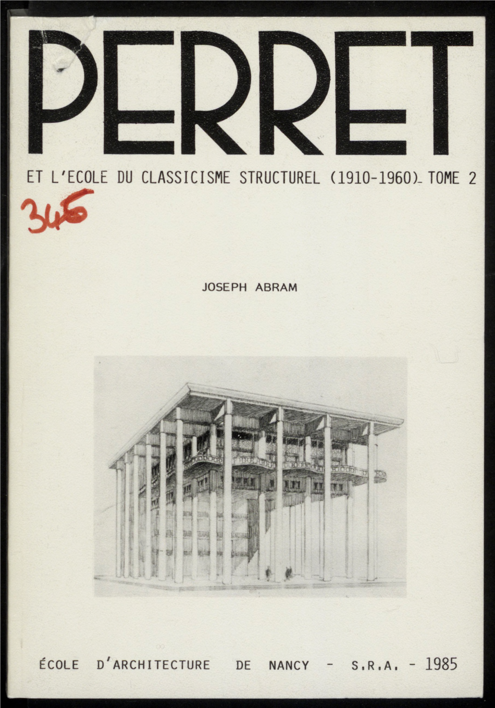 Joseph Abram École D'architecture De Nancy S,Ra