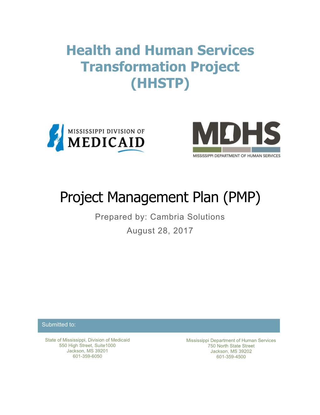 HHSTP Project Management Plan