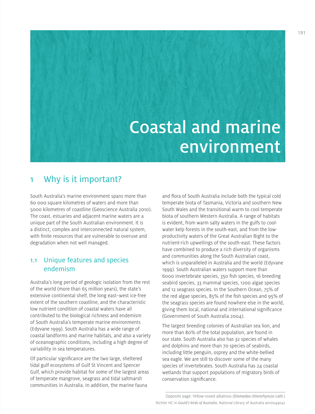 South Australia State of the Environment Report 2013 – Coastal