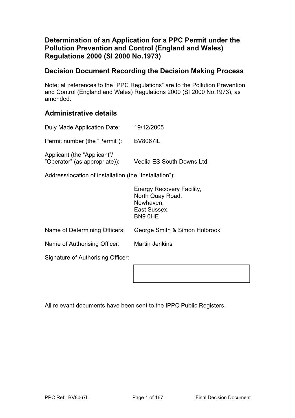 2005 Decision Document [PDF]