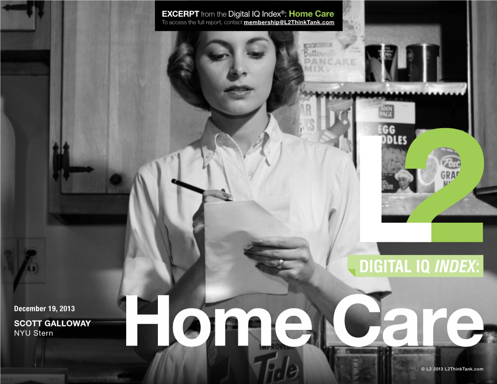 SCOTT GALLOWAY EXCERPT from the Digital IQ Index®: Home Care