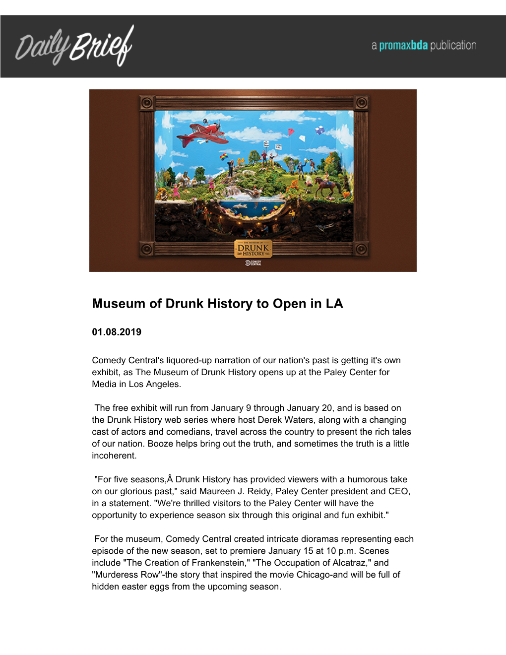 Museum of Drunk History to Open in LA