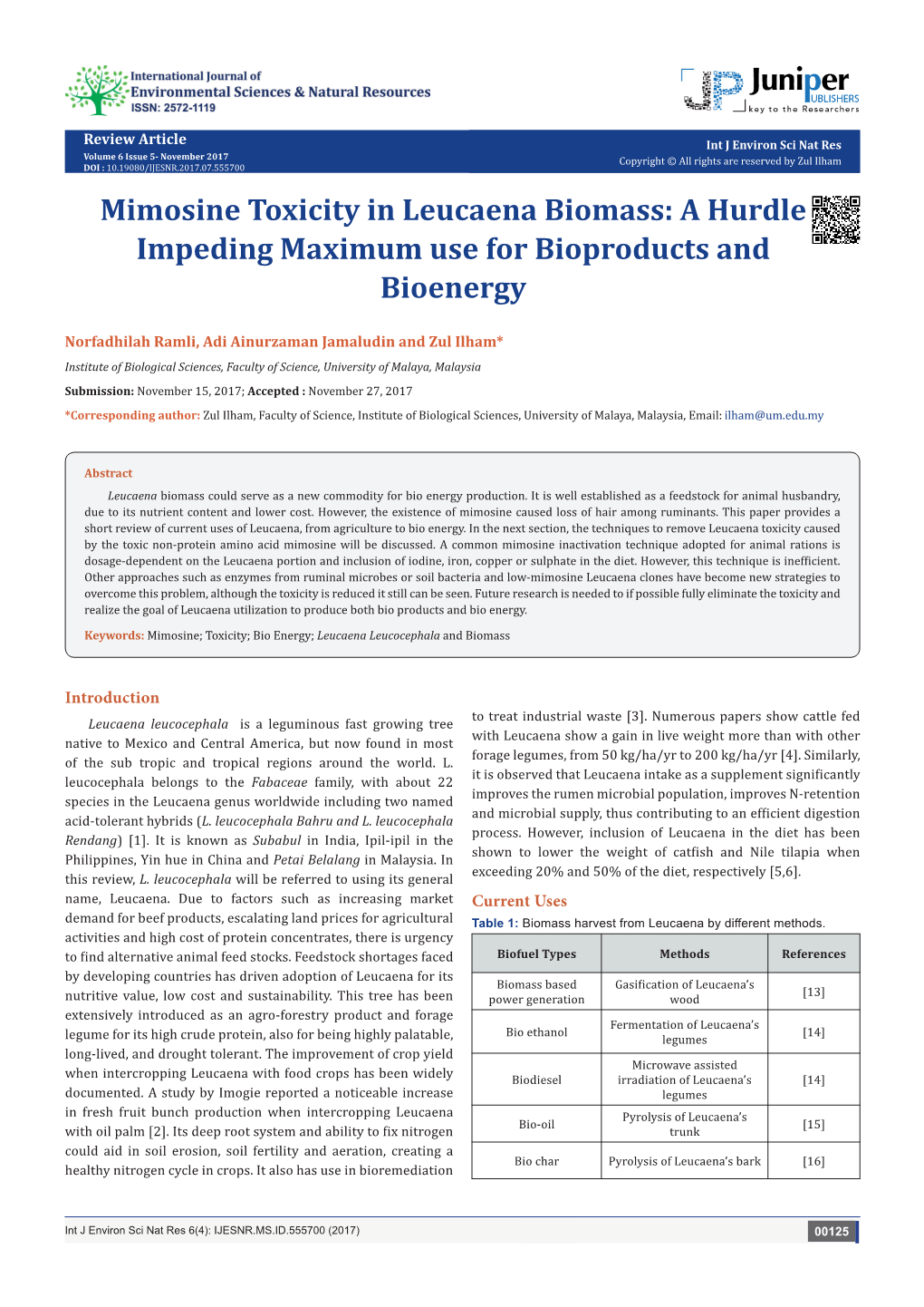 Mimosine Toxicity in Leucaena Biomass: a Hurdle Impeding Maximum Use for Bioproducts and Bioenergy