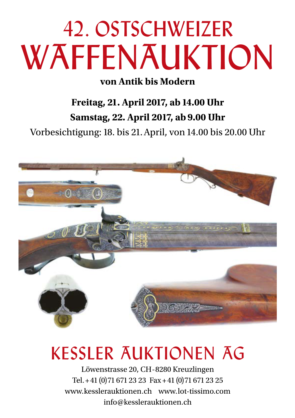 42. OSTSCHWEIZER WAFFENAUKTION Von Antik Bis Modern