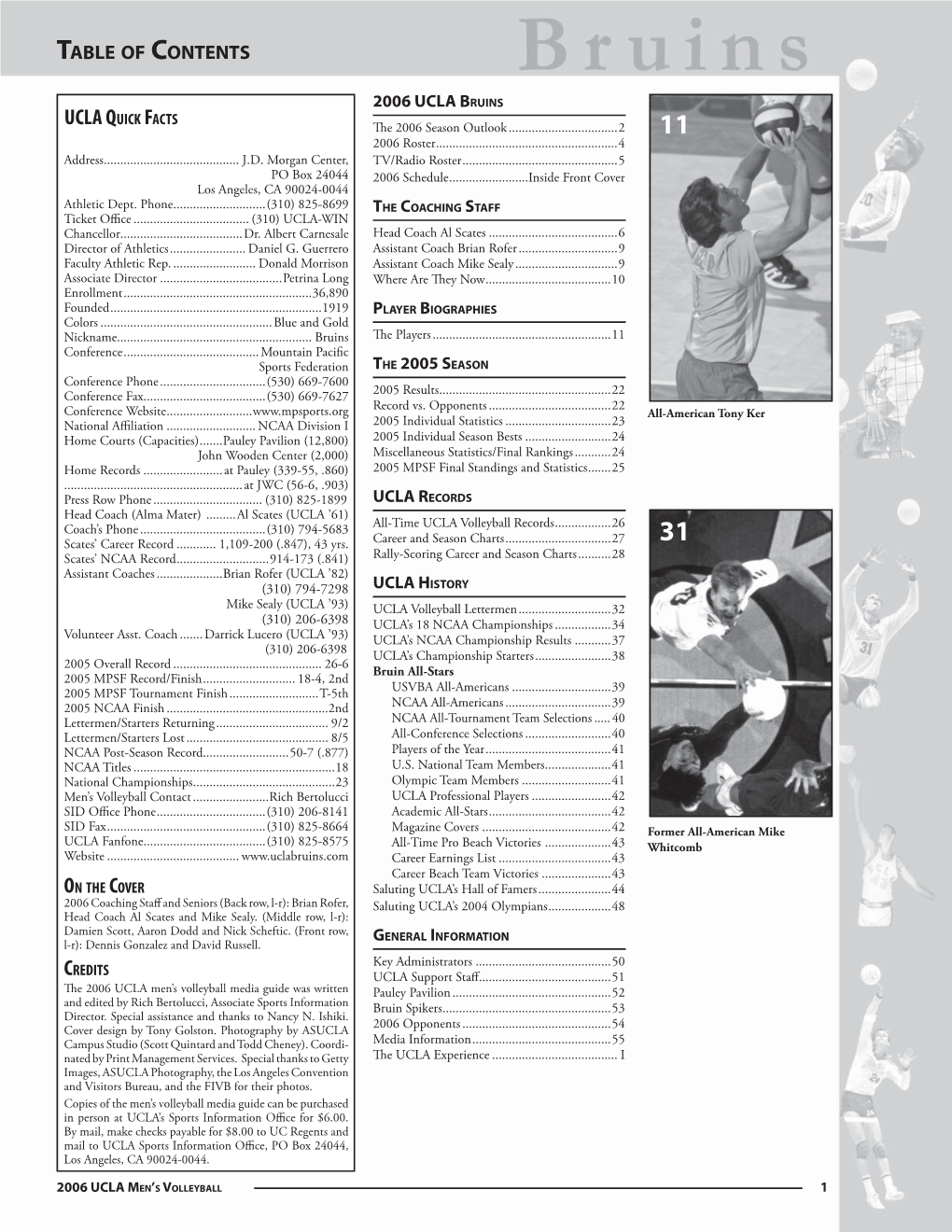 2006 Ucla Men's Volleyball Roster