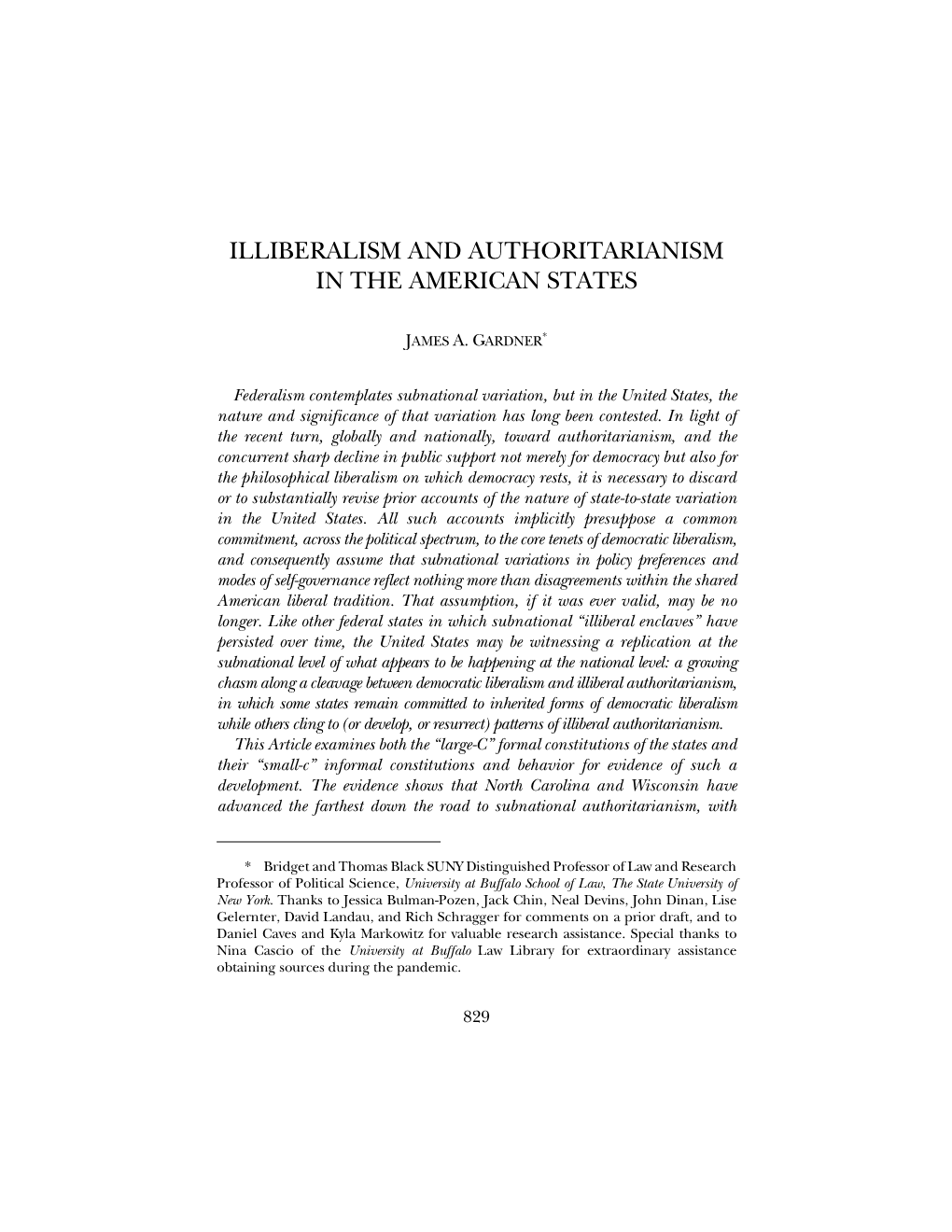 Illiberalism and Authoritarianism in the American States