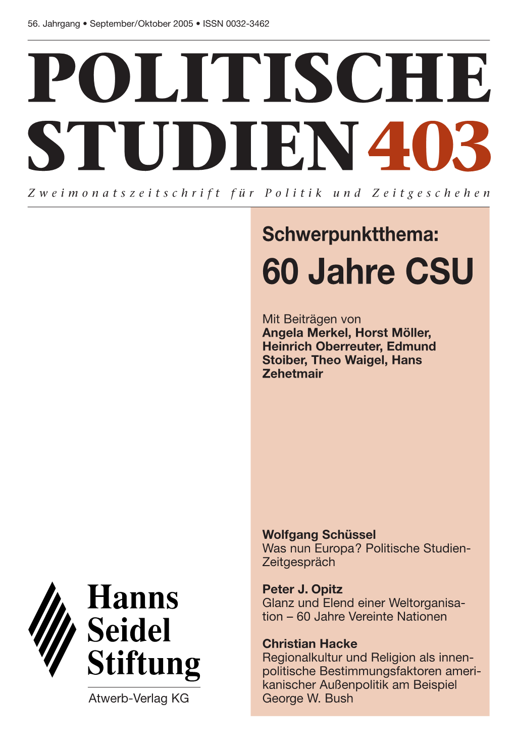 Politische Studien Nr