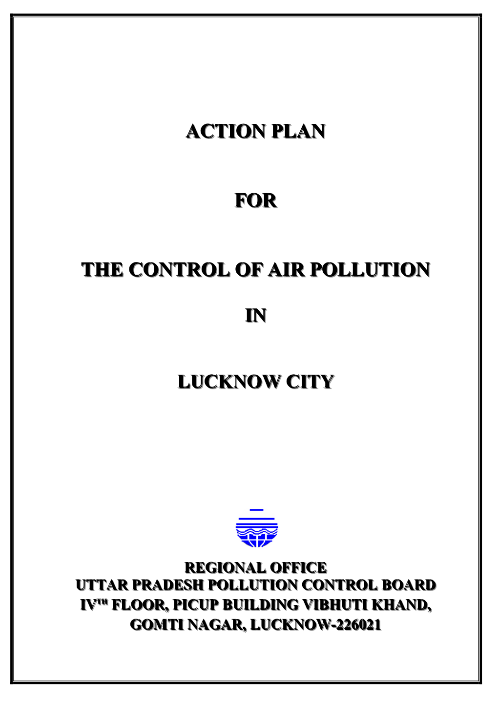 Action Plan for the Control of Air Pollution