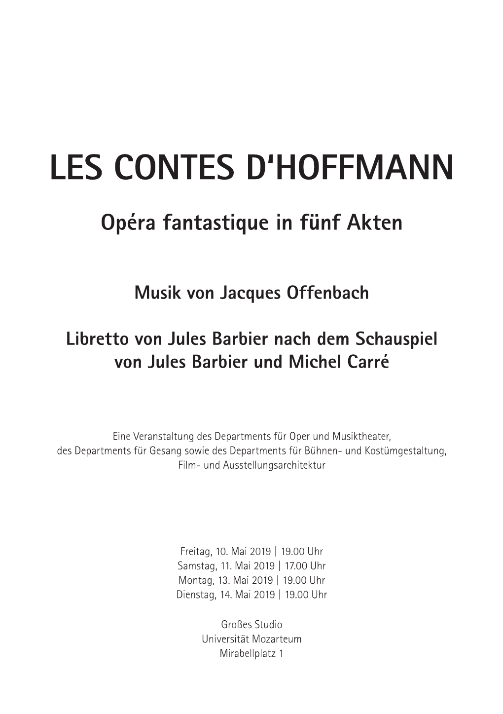 Les Contes D'hoffmann