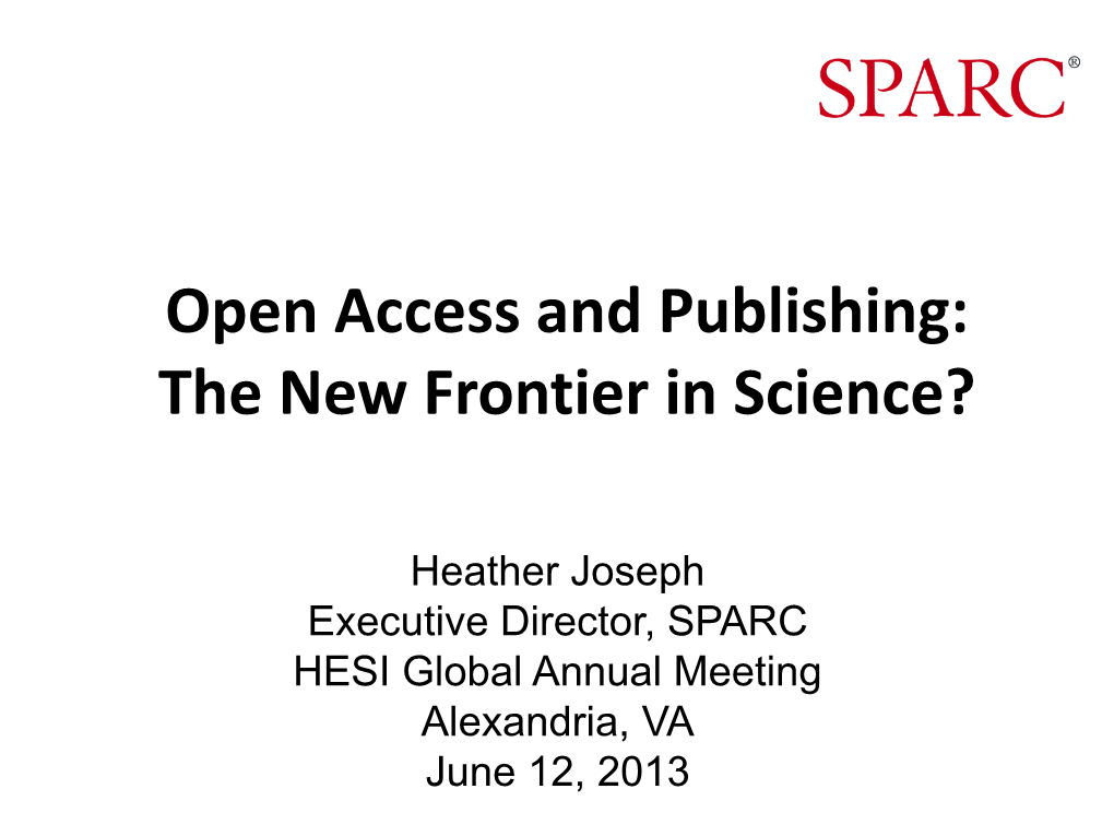 Open Access, Open Scholarship